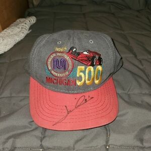 Michigan 500 Gray and Red Cap